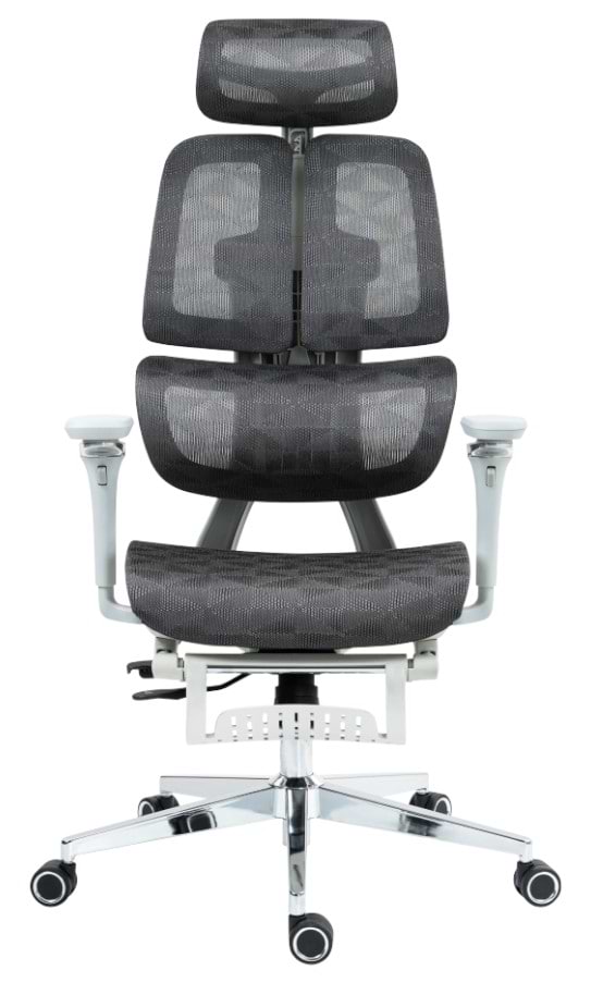 Фото - Уцінка - Крісло офісне GT Racer B-2450 White/Gray