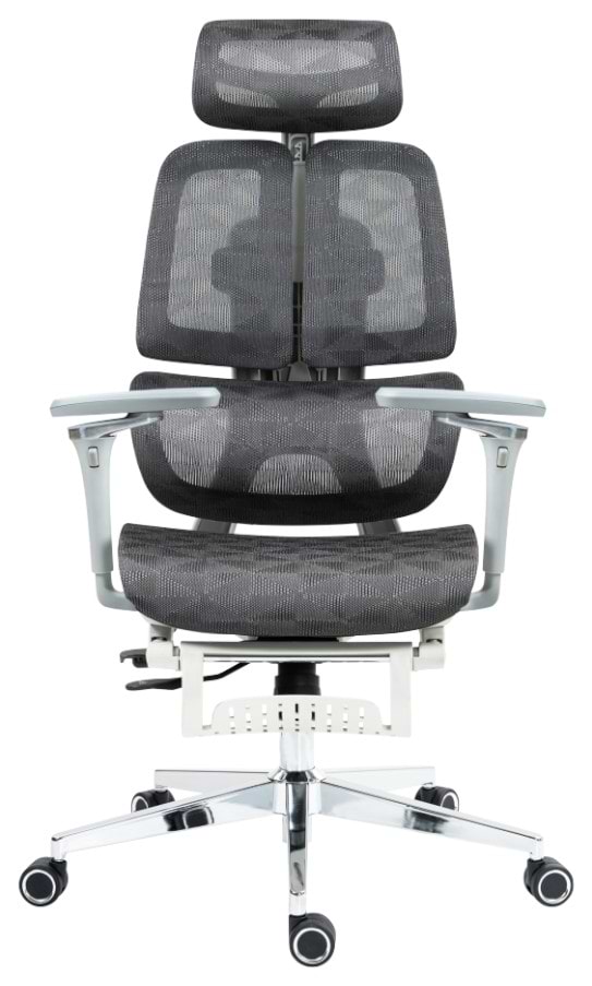 Фото - Уцінка - Крісло офісне GT Racer B-2450 White/Gray