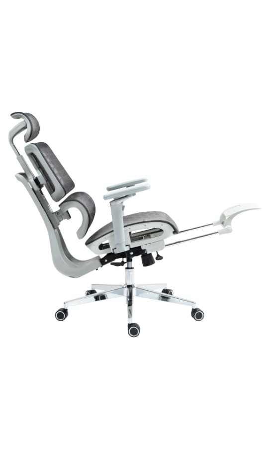 Фото - Уцінка - Крісло офісне GT Racer B-2450 White/Gray