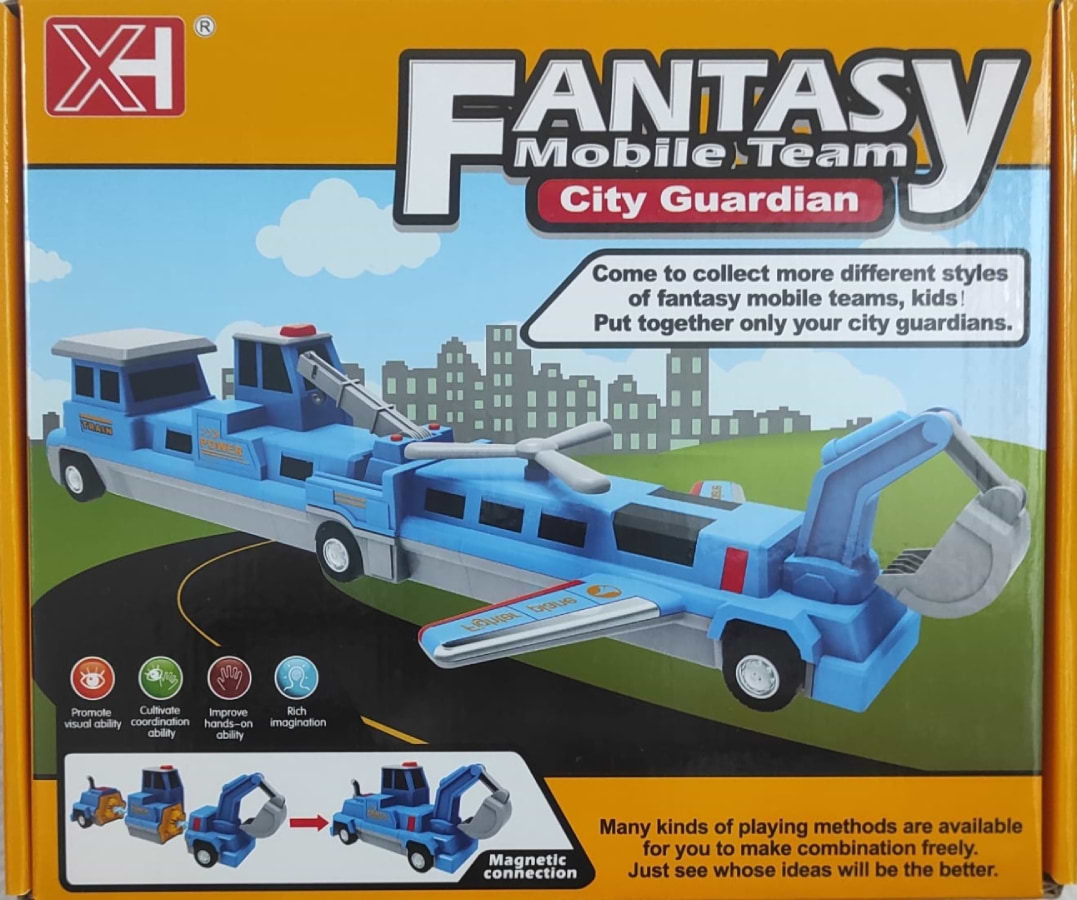 Магнітний конструктор для малюків XT транспорт 9 дет. (XH886)