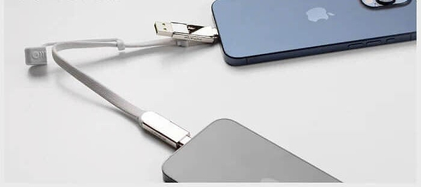Фото - Кабель синхронизации данных Rolling Square 6in1, inCharge XL 30 см White (XLS02R)