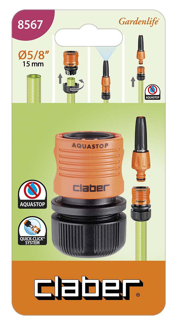 Фото - Соединитель для шланга Claber 5/8" (85670000)