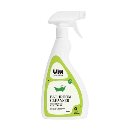 Фото - Средство для мытья в ванной комнате UIU Свежие Цветы&Зеленые Ноты 0.5 л (4820152333360)
