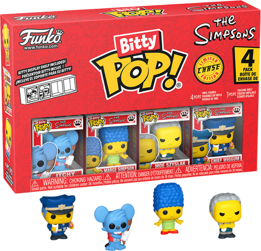 Игровая фигурка-сюрприз FUNKO BITTY POP! cерии Симпсоны - ЩЕКОТКА (4 фигурки в асс.) (85708)