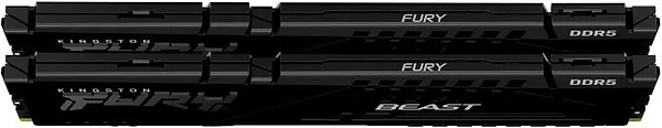 Фото - Память DDR Kingston DDR5 16GB KIT 5600 FURY Beast Black (KF556C40BBK2-16)