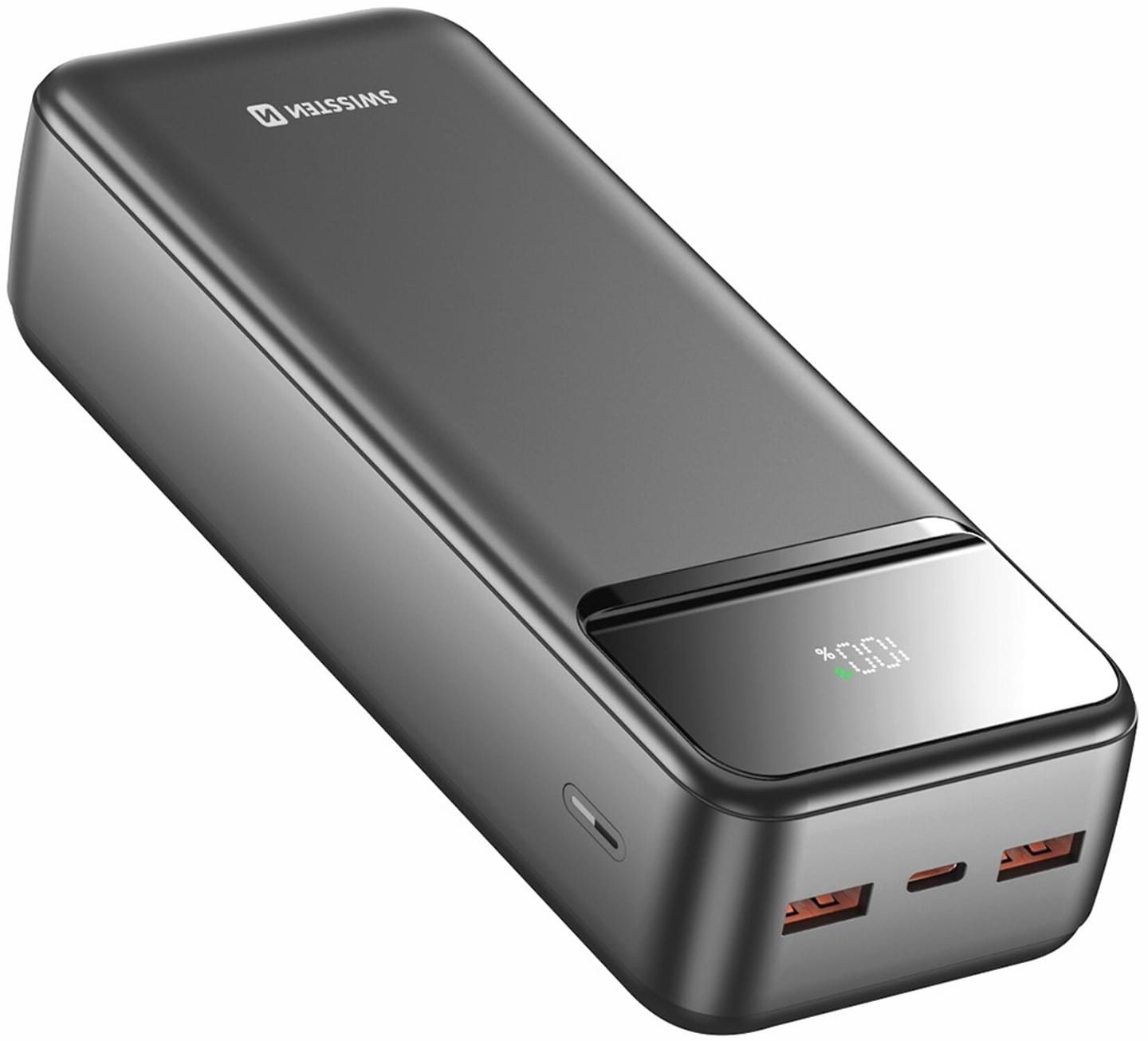 Батарея мобільна Swissten 30000 mAh POWER LINE II 22.5 Вт PD Black (8595217490635)
