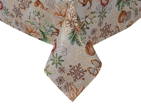 Фото - Скатертина прямокутна Lefard гобелен Tinsel повноцвіт 140х280 см (715-399)