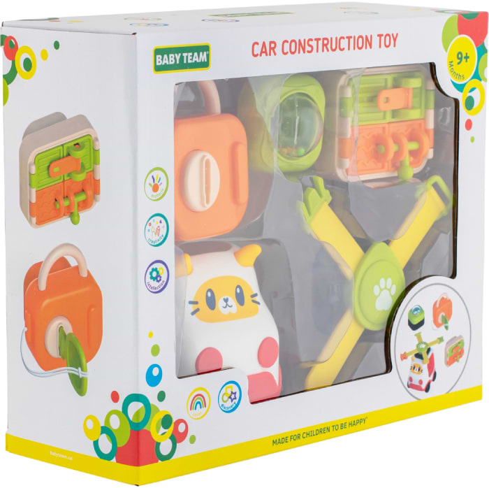 Пластиковый конструктор для малышей Baby Team Машинка-конструктор (8616)