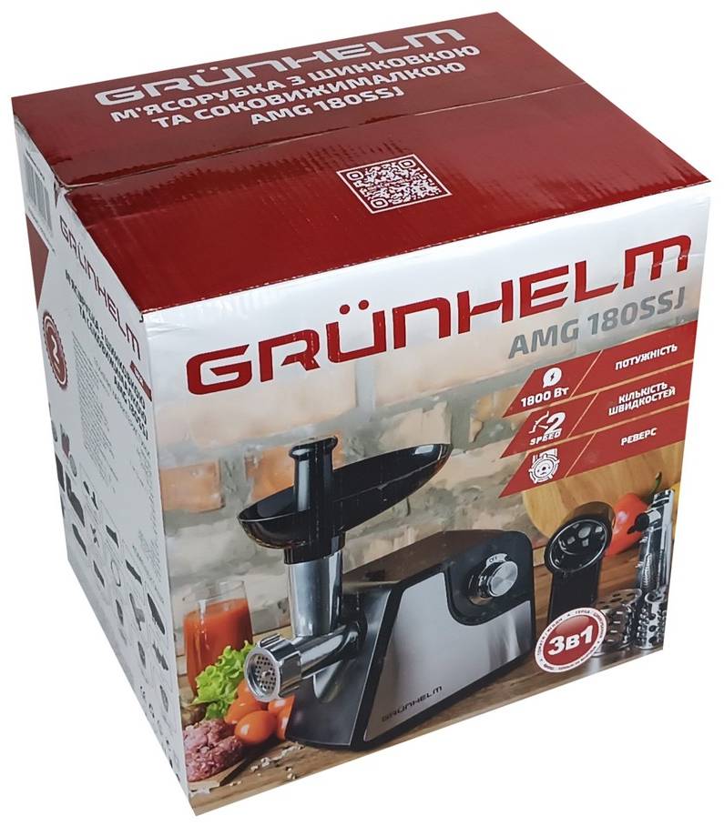 Фото - Мясорубка Grunhelm AMG180SSJ
