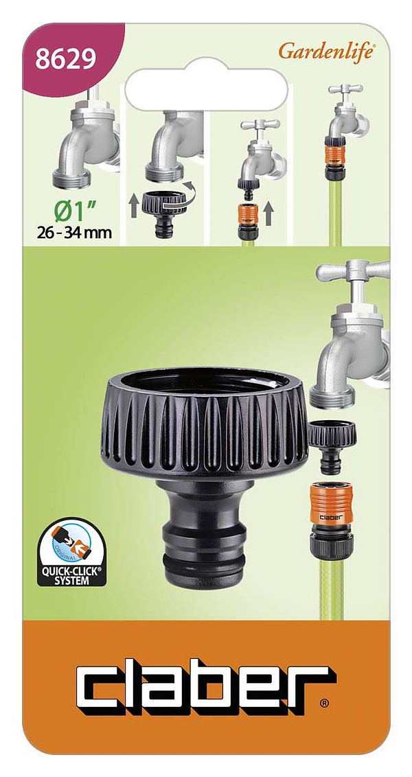 Фото - З'єднувач для шланга Claber 86290000