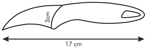 Фото - Ніж кухонний tescoma 863001 Presto фігурний 8 см