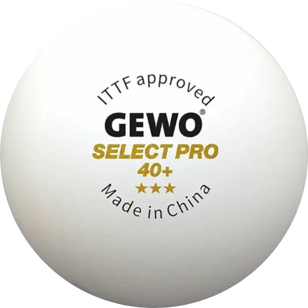 Набор мячей для настольного тенниса Gewo Select Pro 40+ ITTF 6 шт. (86481200)