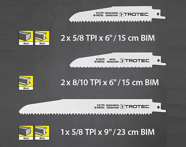 Фото - Полотно Trotec 5 шт. Wood/Metal Set (6215001201)