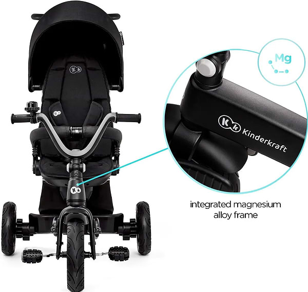 Фото - Триколісний велосипед Kinderkraft Easytwist Black (KREASY00BLK0000)