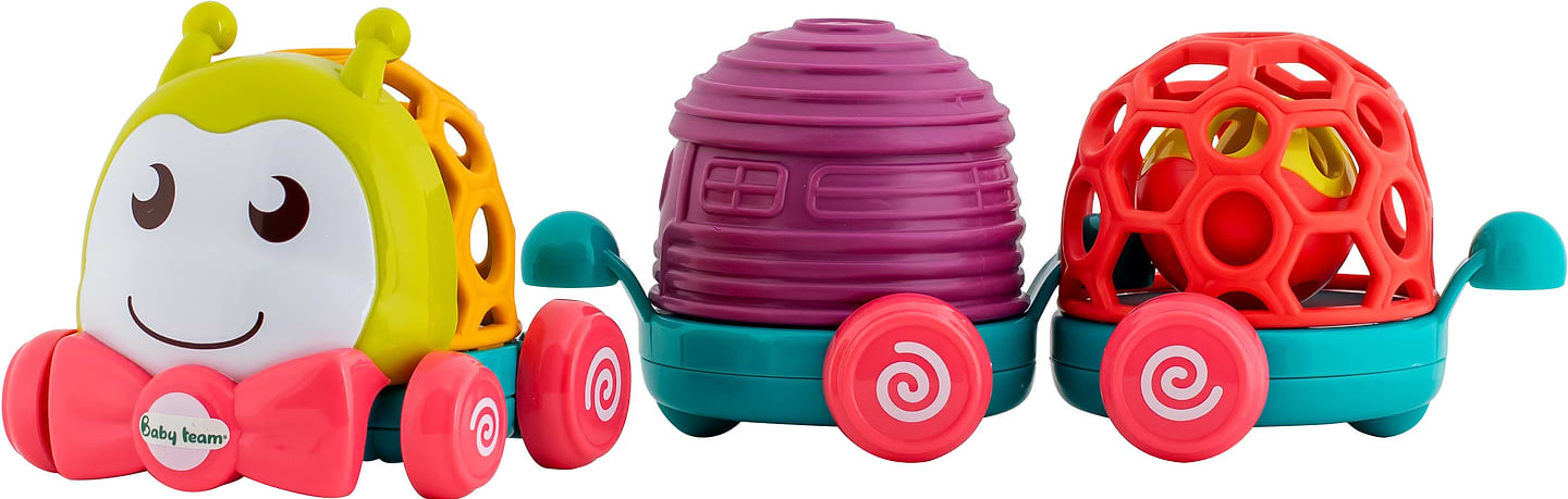 Интерактивная игрушка Baby Team Забавные вагончики (8672_паровозик)