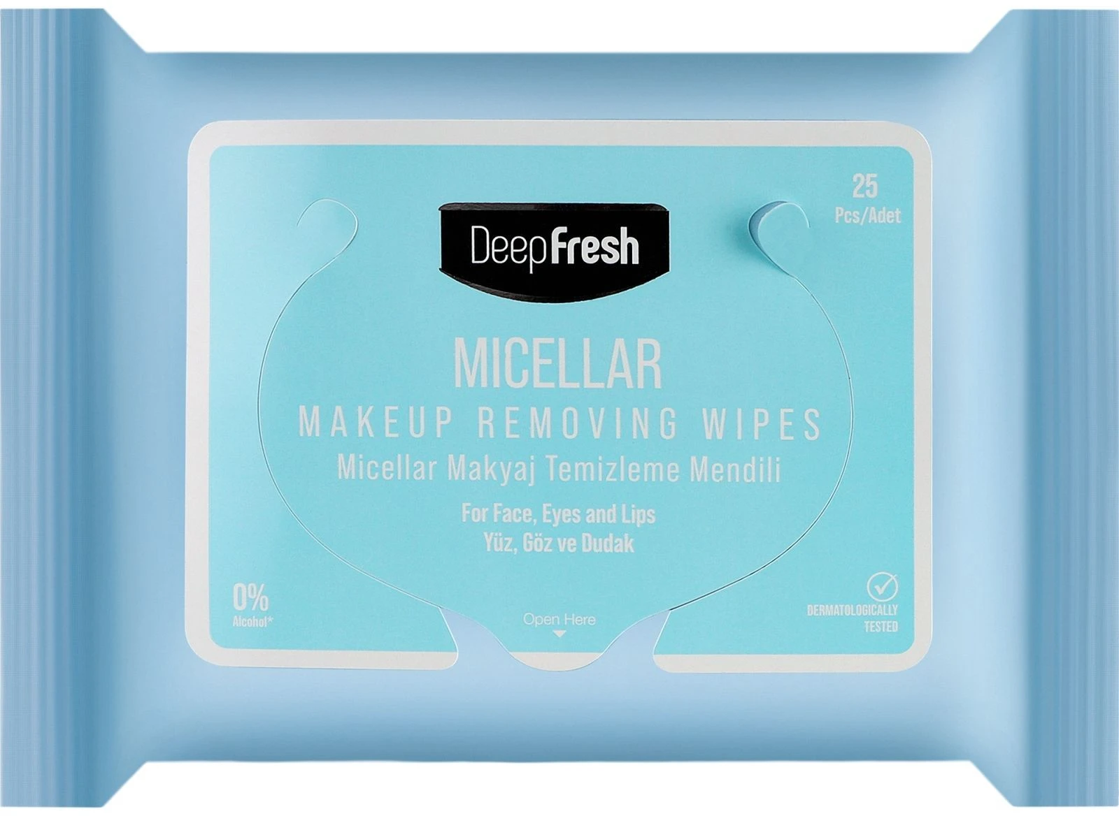 Серветки косметичні Deep Fresh 25 шт. з міцеляркою (8681554632354)