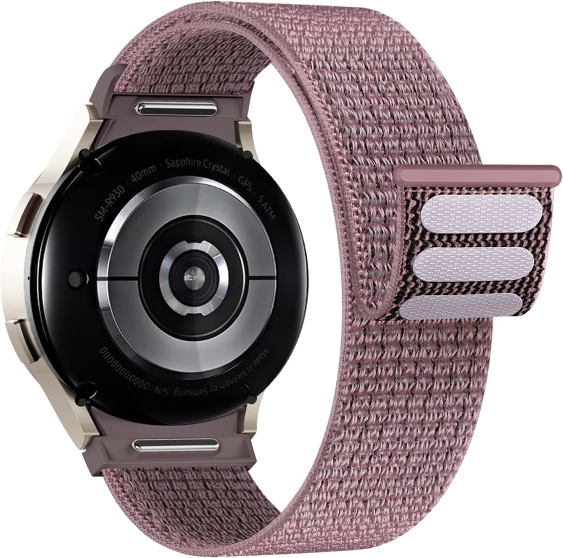 Ремінець для смарт-годинника Armorstandart Nylon Band for Samsung Galaxy Watch 7 / FE / 6 / 6 Classic / 5 / 5 Pro / 4 / 4 Classic Dusty Rose (ARM86849) - Фото 1
