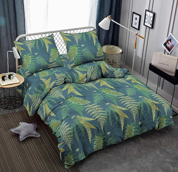 Фото - Комплект постільної білизни Zastelli JH11978-10 Листя жатка 175х210 Різнокольоровий (21302)