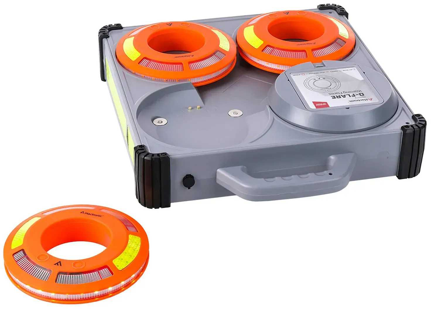 Набор фонарей Mactronic O-Flare (40 Lm) Amber Magnetic Recharg 12/220V (PSD0113)