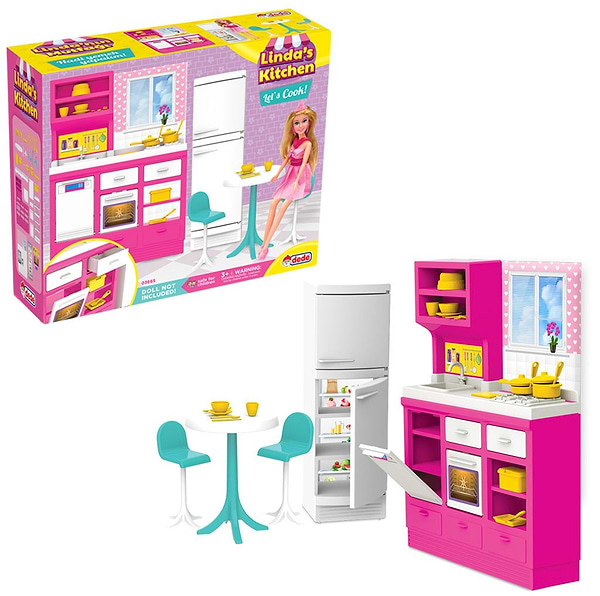 Фото - Мебель и домики для куклы dede Кухня Linda (03665)