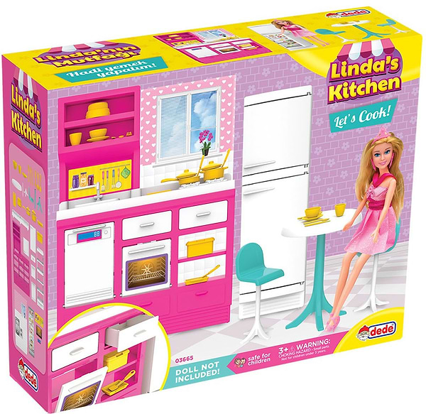 Фото - Мебель и домики для куклы dede Кухня Linda (03665)