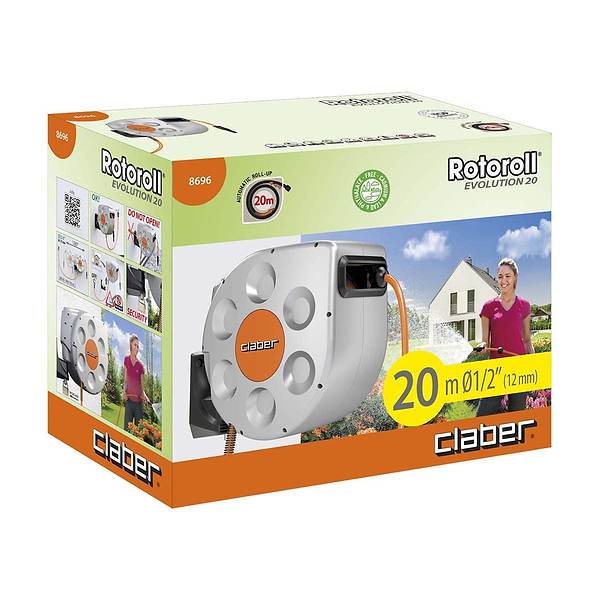 Фото - Катушка для шланга Claber Rotoroll Evolution 20м 1/2 (86960000)