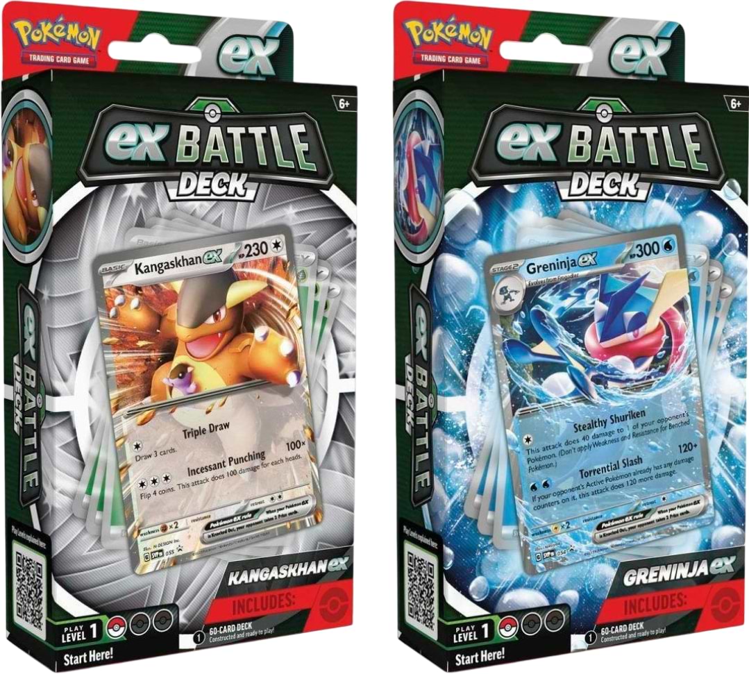 Настільна гра (5-7 років) Pokemon Greninja ex/Kangaskhan ex - Battle Deck (1 випадково) (820650852633) - Фото 1
