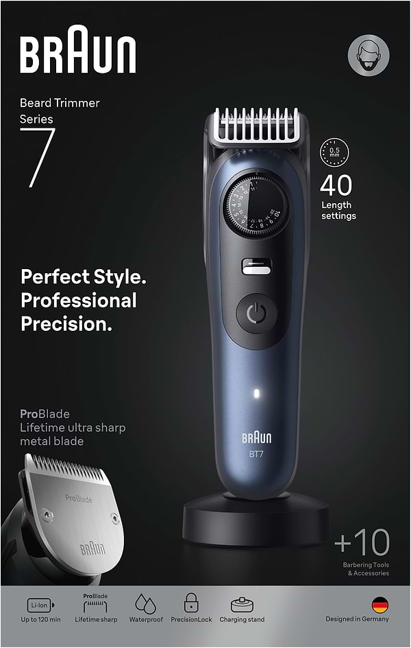 Фото - Тример універсальний Braun Beard Trimmer Series 7 BT7540 типу 5806