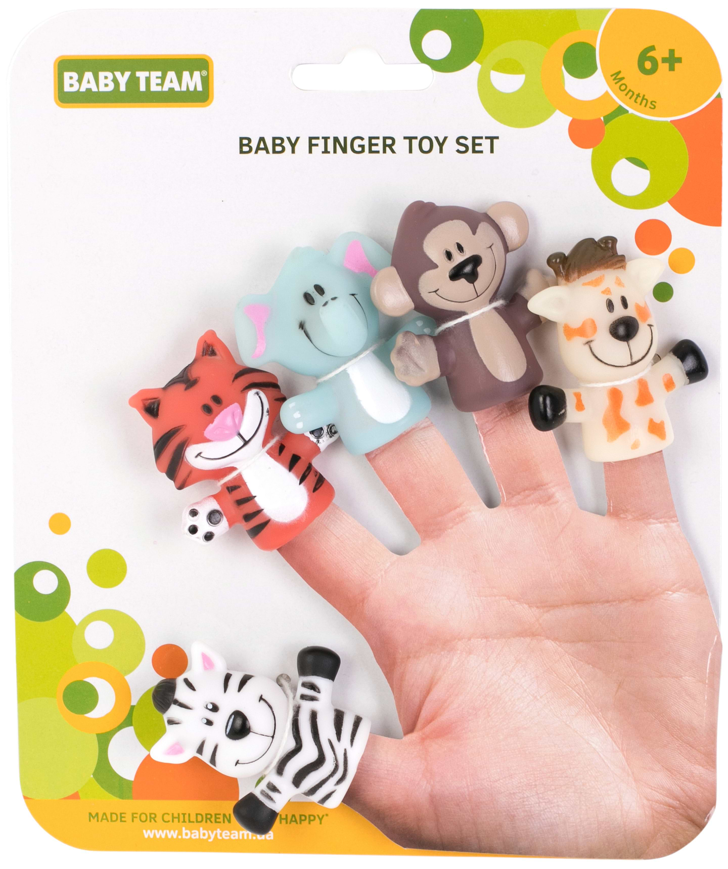 Пальчиковий театр Baby Team "Весела дітвора" (8700_Сафарі з мавпочкою)