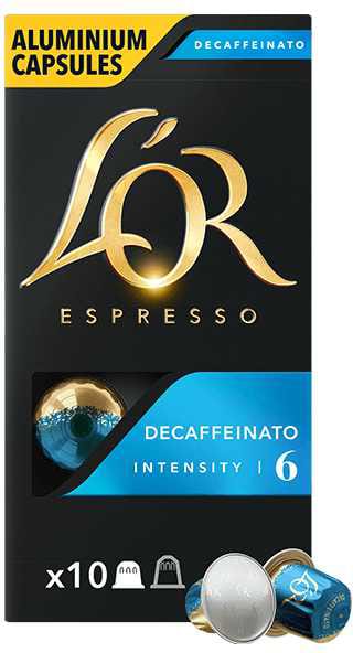 Фото - Кофе в капсулах L`OR Espresso Decaffeinato №6 (10x52г) 520г