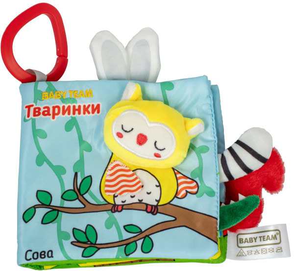 Книжка-іграшка Baby Team Тваринки (8722)