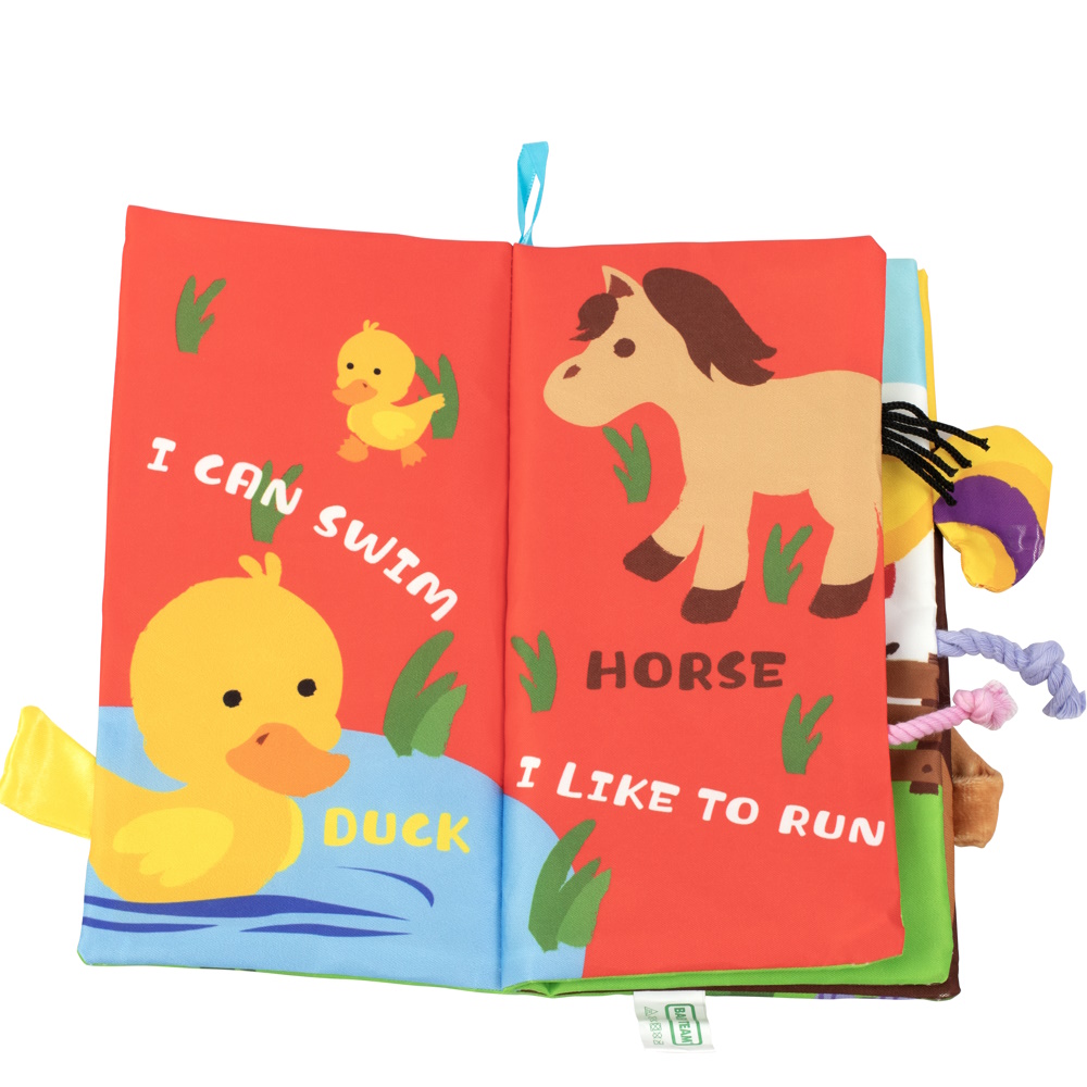 Книжка-іграшка Baby Team Хвостики (8725_свійські_тварини)