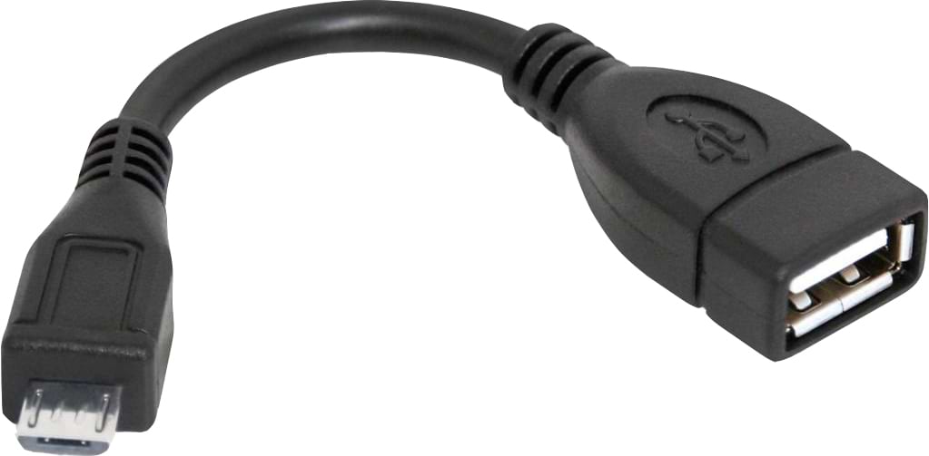 Кабель синхронізації даних Defender OTG microUSB (M) - USB(F) 0.08m (87300) - Фото 1
