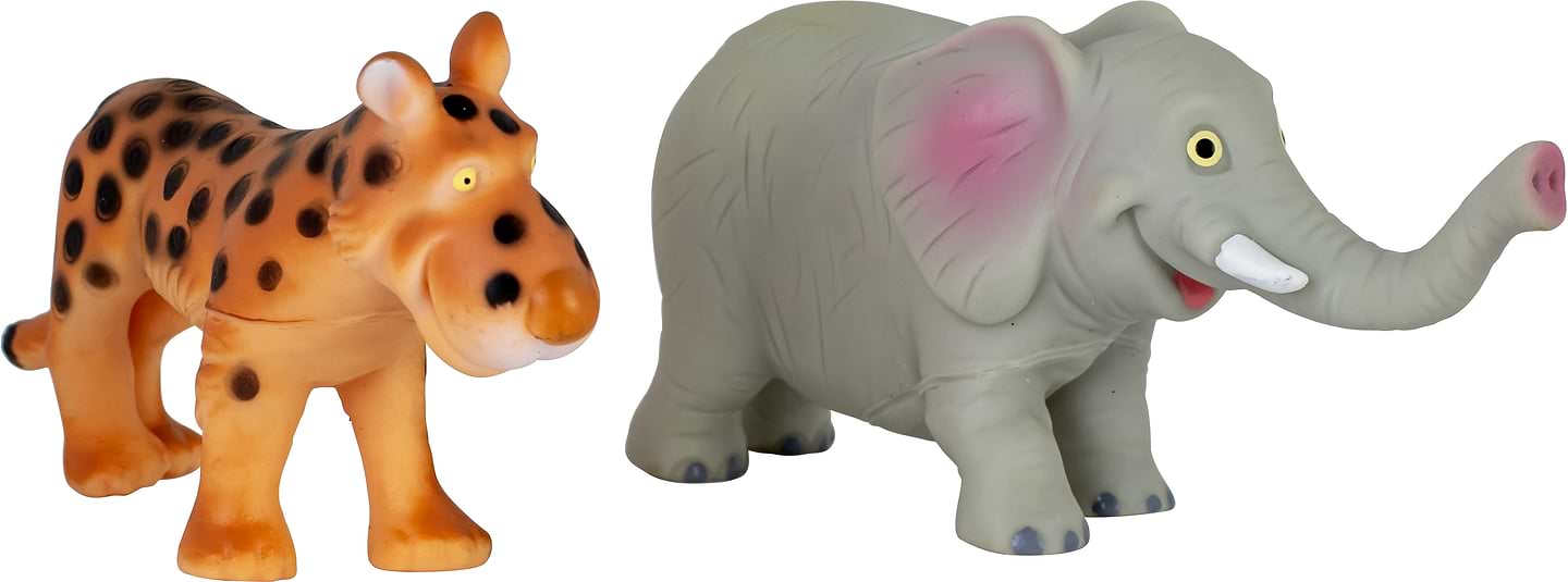 Іграшка для ванної Baby Team Тварини сафарі 2 шт. (8755_набір зі слоном)