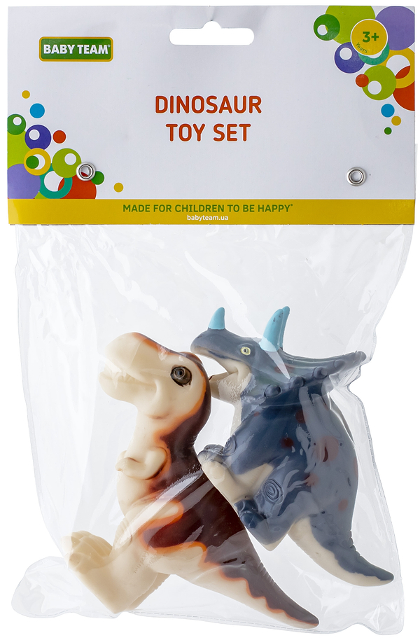 Фото - Игрушка для ванной Baby Team Динозавры 2 шт. (8757_набір з тиранозавром)