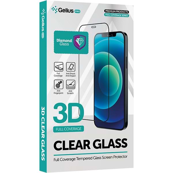 Фото - Захисне скло для смартфона Gelius Pro 3D Diamond for iPhone 13/13 Pro Black (99429)