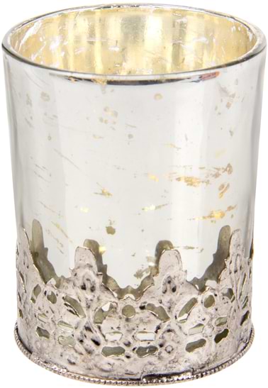 Свічник Lefard з металевою підставкою 8x9 см (876-065)