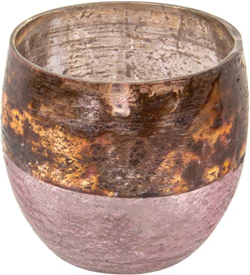 Свічник Lefard 9x10 см рожевий (876-075) - Фото 1