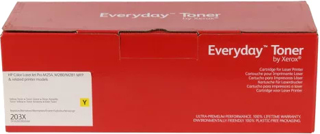 Картридж-тонер Xerox совместимый аналог HP CF542X (203X), Canon 054H yellow (006R04182)