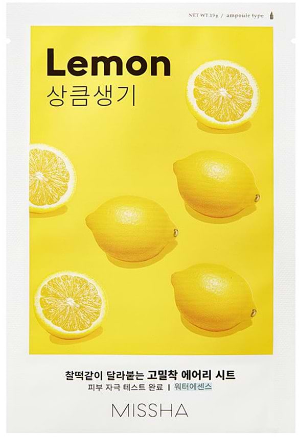 Маска для обличчя Missha Airy Fit Лимон 19 г (8809581454736)