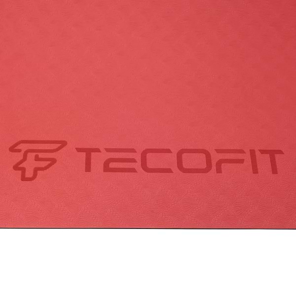 Фото - Коврик для йоги и фитнеса TECOFIT Dual Color TPE Mat 183х61х0.6 см Red/Black (TOP18013825/2)