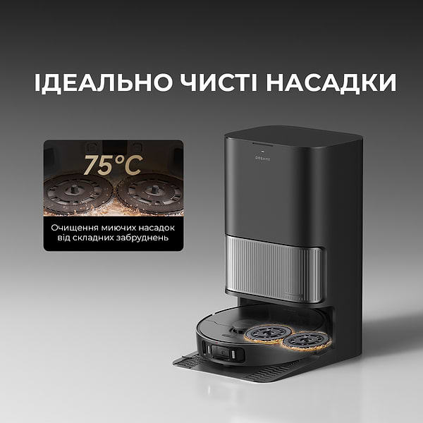Фото - Робот-пилосос миючий Dreame Vacuum L40 Ultra AE Black EUA (RLL77SE-Bl)