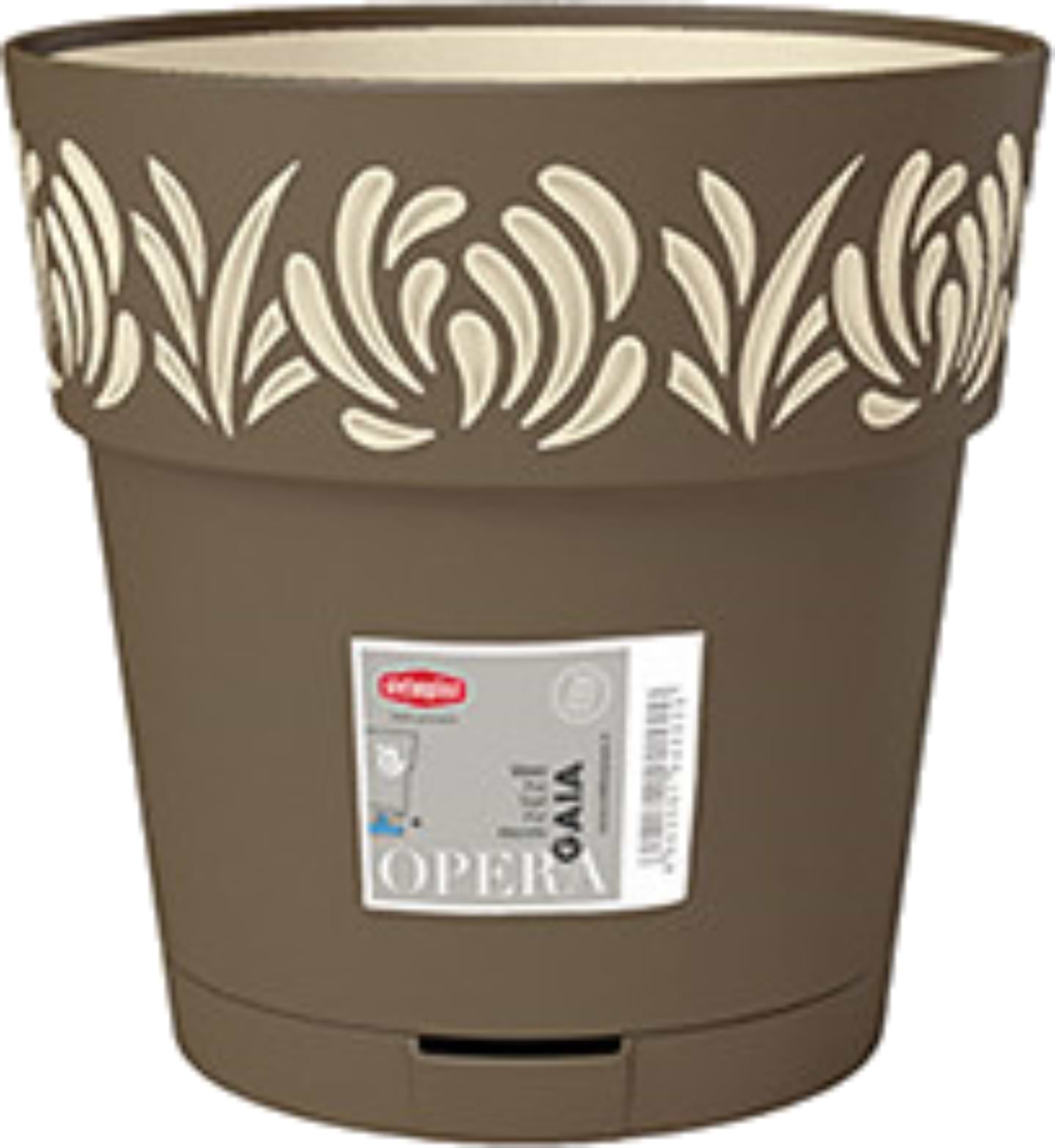 Вазон Stefanplast OPERA Gaia 20 см капучино/ваніль 88402