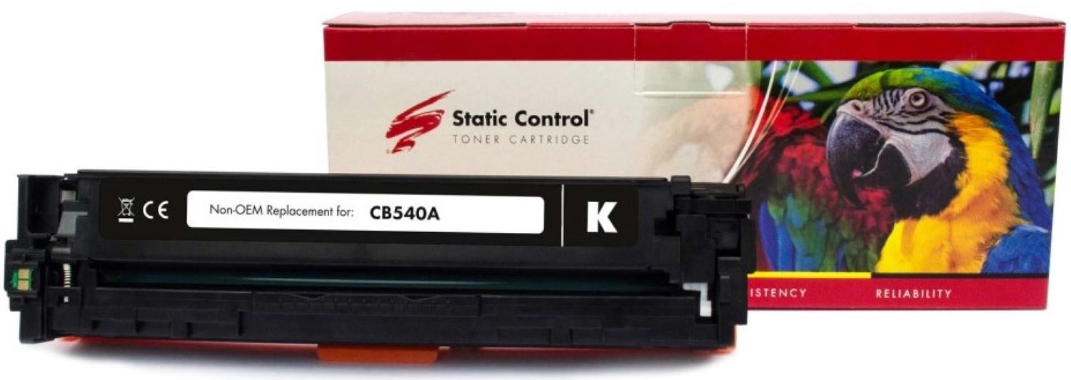 Картридж-тонер Static Control Parrot сумісний аналог HP CF210A/CB540A/CE320A, Canon 716/731 black (002-01-LB540AU) - Фото 1