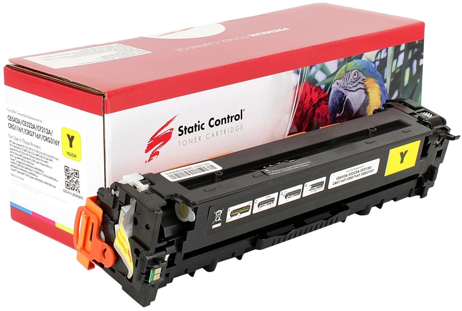 Картридж для лазерных принтеров/МФУ Static Control HP CF212A/CB542A/CE322A, Canon 716/731 Yellow (002-01-LB542AU)