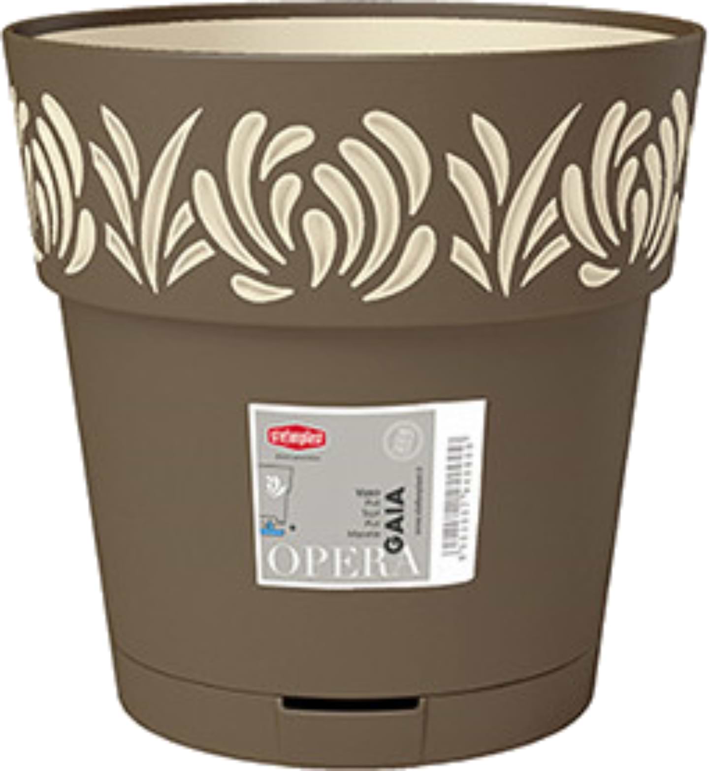 Вазон Stefanplast OPERA Gaia 25 см капучино/ваниль 88502