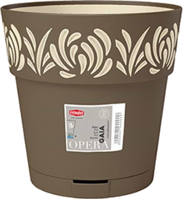Фото - Вазон Stefanplast OPERA Gaia 25 см капучино/ваніль 88502