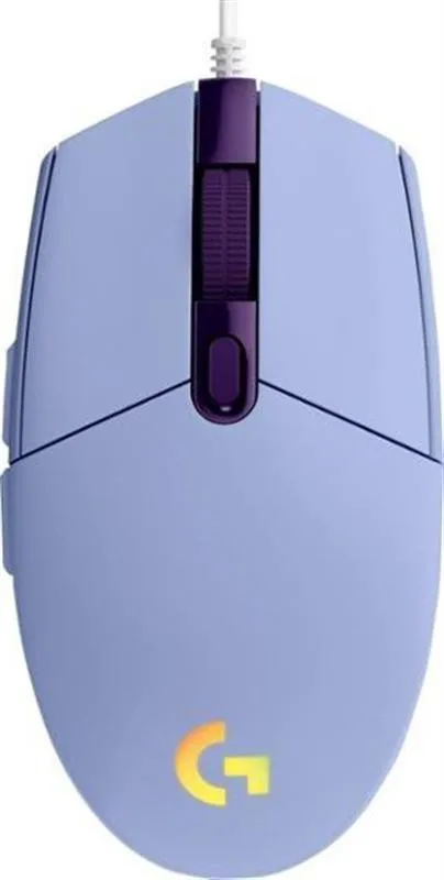 Миша дротова ігрова Logitech G102 Lightsync (910-005854) Lilac USB - Фото 1