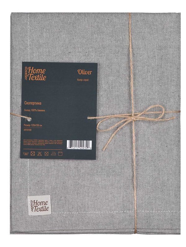 Фото - Скатерть прямоугольная Ardesto Oliver Gray (ART07OD)
