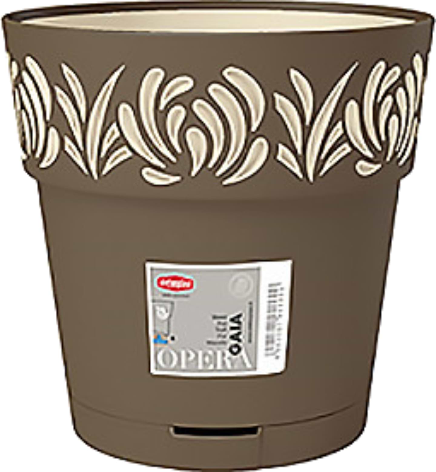 Вазон Stefanplast OPERA Gaia 30 см капучино/ваніль 88602